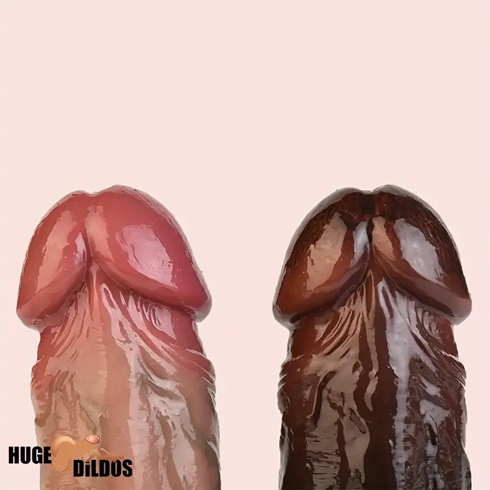 5.12in Silicone Soft Skin Feeling Dildo Sleeve For Hands-Free Play Sex