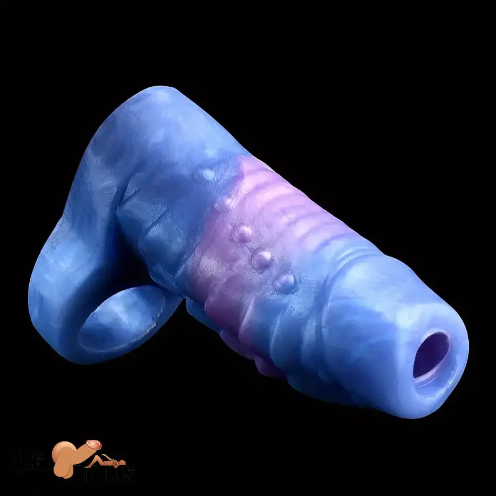 Multiple Lengths Fantasy Silicone Soft Dildo Sleeve With Anti-drop Ring