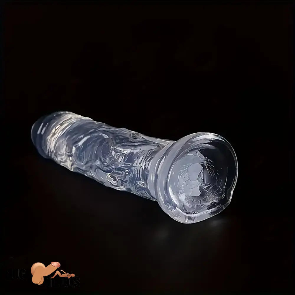 3.54in-9.84in Unisex Realistic Crystal Clear Dildo For Cock Women Sex Toy