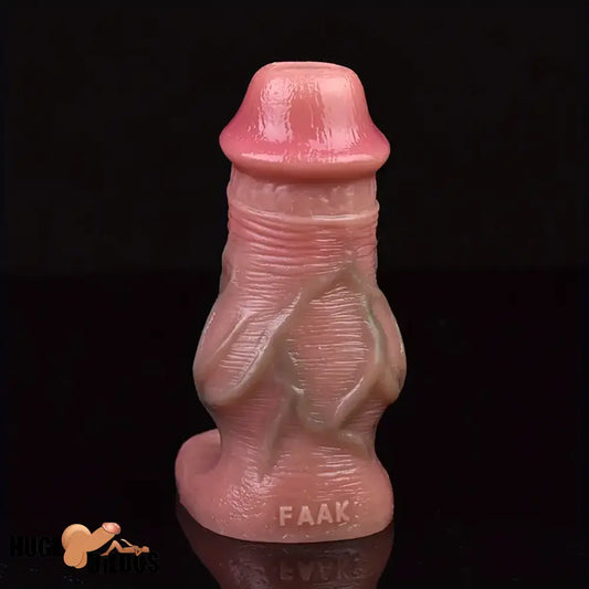 5.3in Lifelike Silicone Soft Dildo Sleeve With Big Knot Penis Enlarge