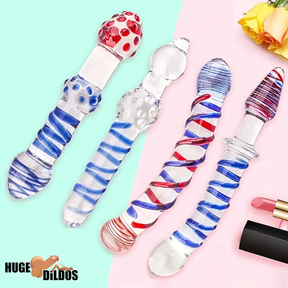 Multiple Options Glass Crystal Dildo For Women Men Couple G-spot Sex