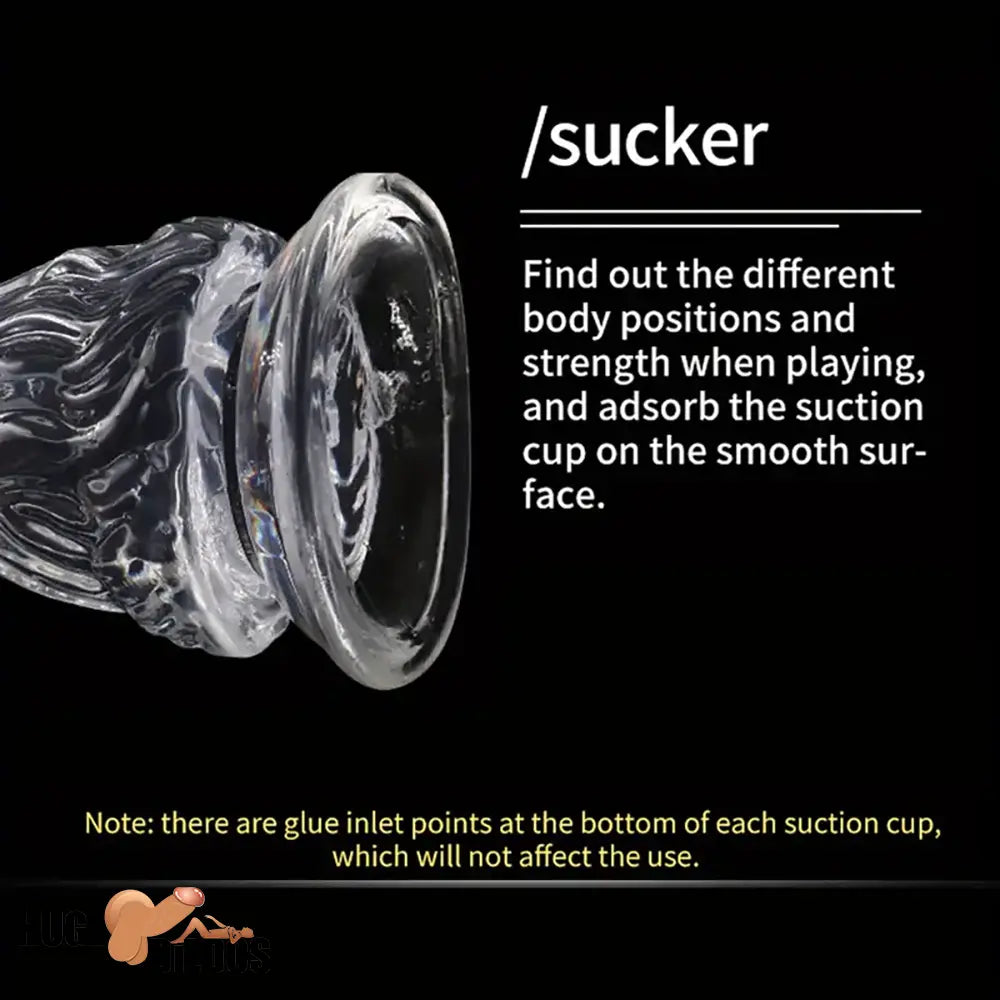9.5in 10.7in 11.8in Clear Crystal Huge Animal Dildo For Love Cock Sex Toy