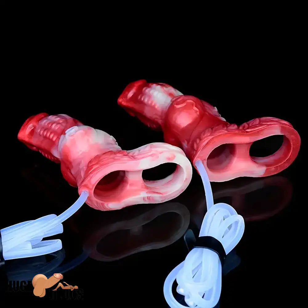 4.8in 5.59in Soft Liquid Silicone Monster Dildo Sleeve For Delay Time