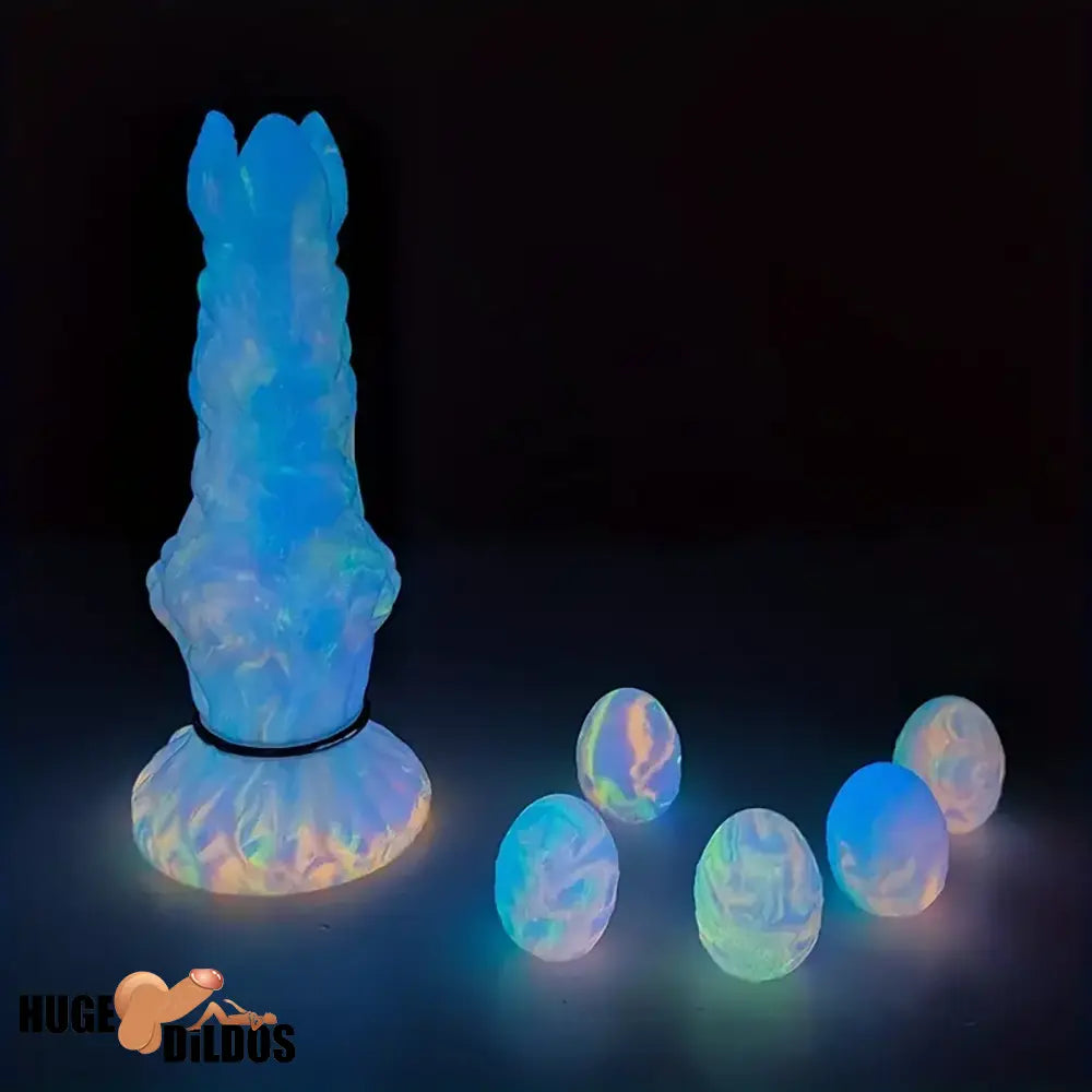 7.99in Silicone Soft Big Knot Alien Ovipositor Dildo For Women Men Lay Eggs