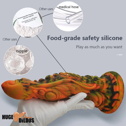 10.43in Big Dragon Monster Silicone Dildo For Anal Vaginal Sex G Spot Cock