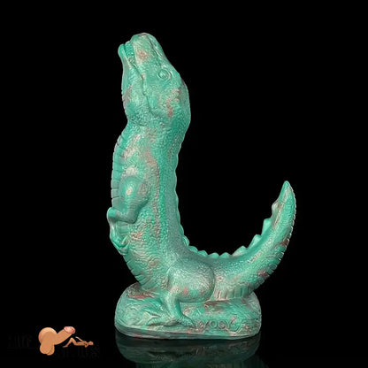 8.66in Fantasy Animal Dinosaur Monster Silicone Thick Soft Dildo For Play