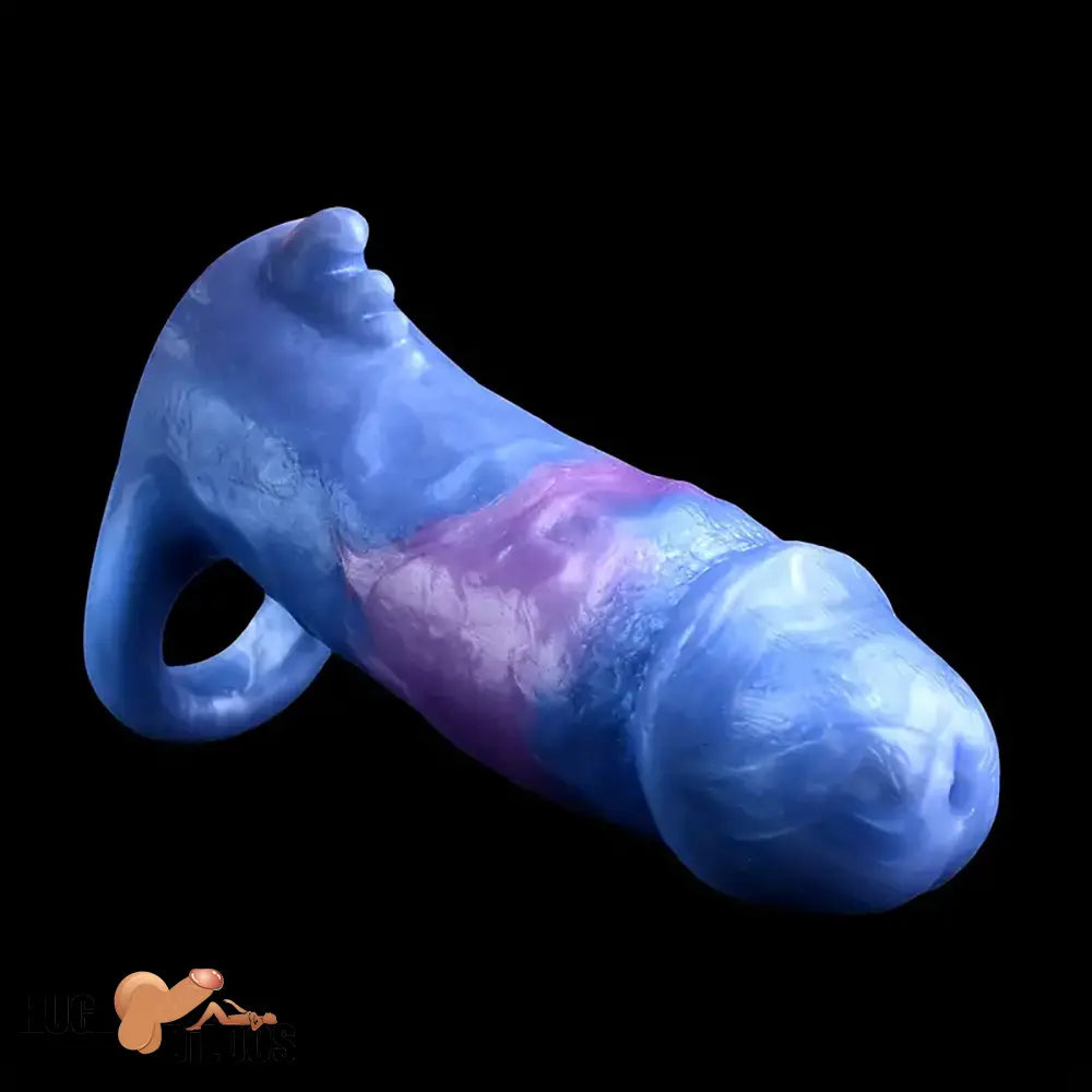 Multiple Lengths Fantasy Silicone Soft Dildo Sleeve With Anti-drop Ring