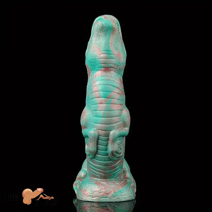 8.66in Fantasy Animal Dinosaur Monster Silicone Thick Soft Dildo For Play