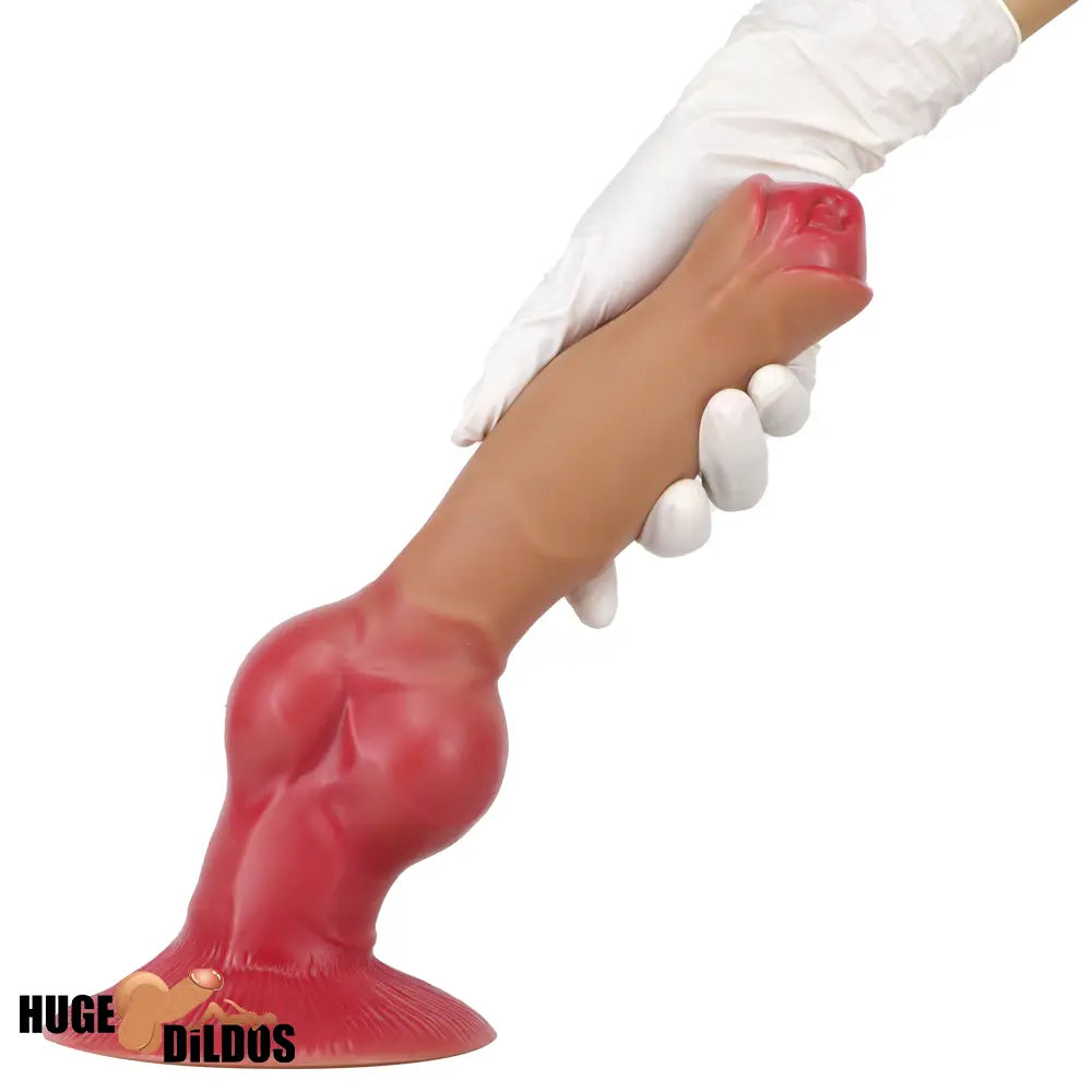 7.48in 9.45in 11.02in 12.99in Soft Silicone Large Dog Knotted Dildo