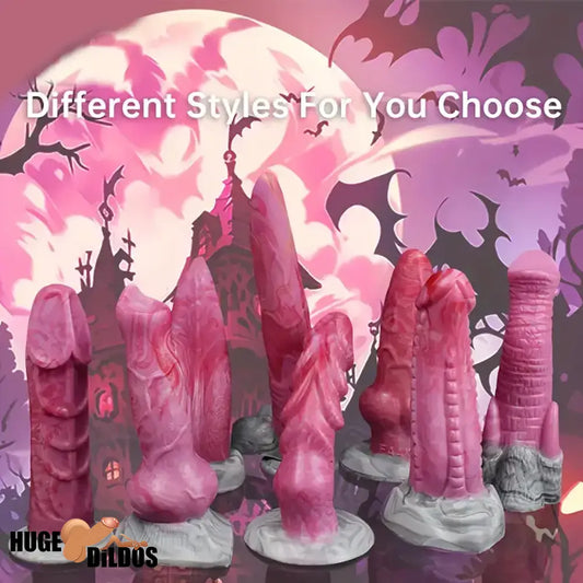 Multiple Models Monster Silicone Soft Animal Dog Knot Dildos With Suction Cup