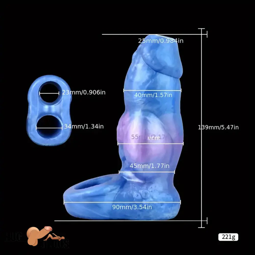 Multiple Lengths Fantasy Silicone Soft Dildo Sleeve With Anti-drop Ring