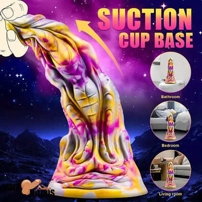 8.5in Fantasy Monster Silicone Dildo For Anal Orgasm Cock Masturbation