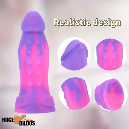 6.89in Body Safe Silicone Soft Odd Dildo For Women Men Sex Suction Cup