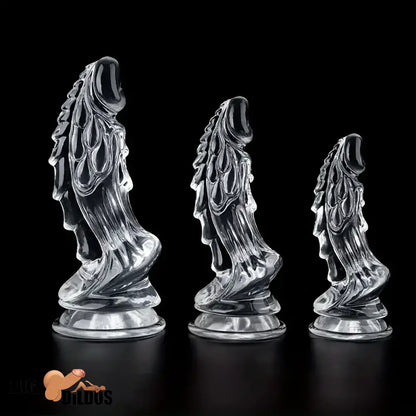 6.49in 7.48in 8.8in Clear Dragon Monster Dildo For Women Cock Sex Toy