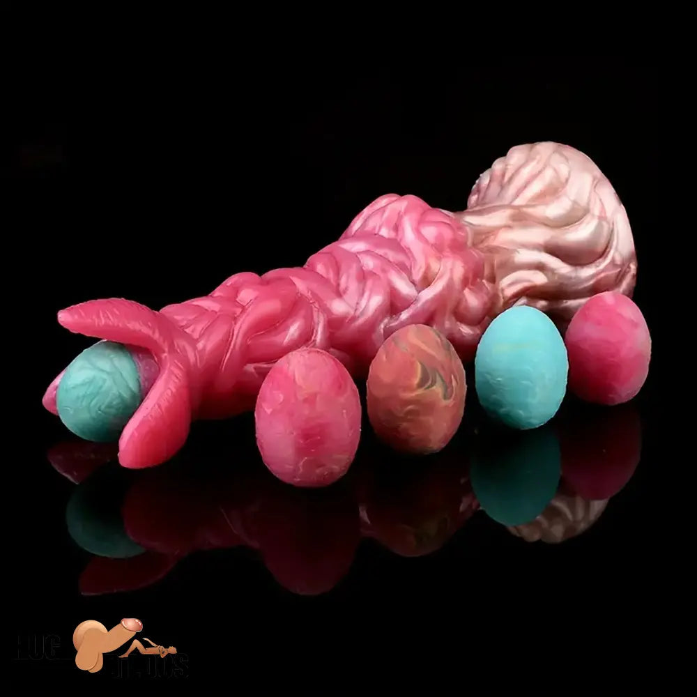 7.99in Silicone Soft Big Knot Alien Ovipositor Dildo For Women Men Lay Eggs