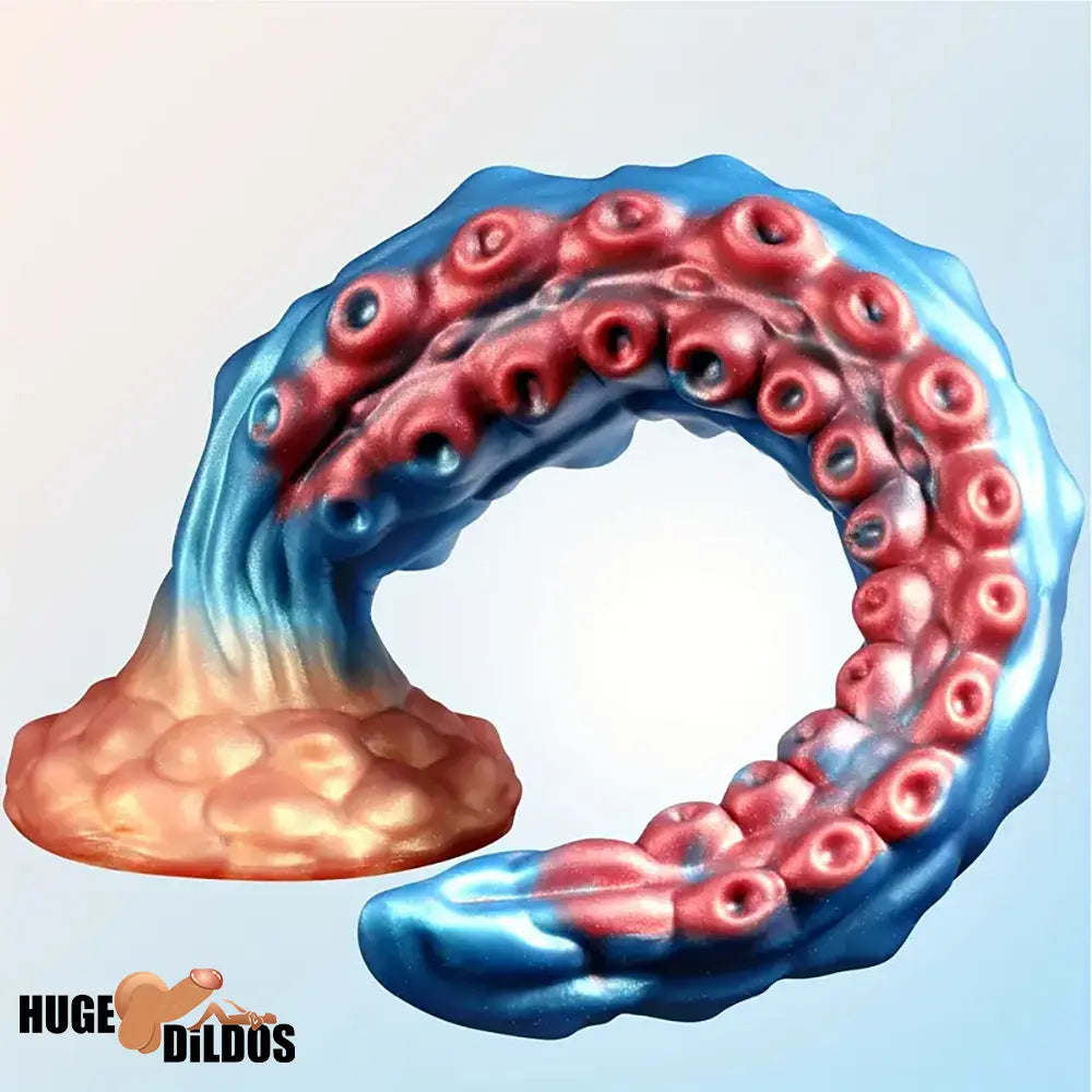 13.7in Big Long Real Tentacle Silicone Soft Dildo Penis Vaginal Expander