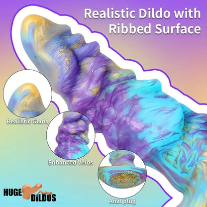 5.51in 6.89in 8.46in Fantasy Monster Silicone Soft Cock Dildo For Play Anywhere
