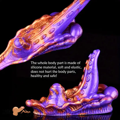 4.33in Small Octopus Tentacle Silicone Soft Dildo Penis Anal Cock Expander