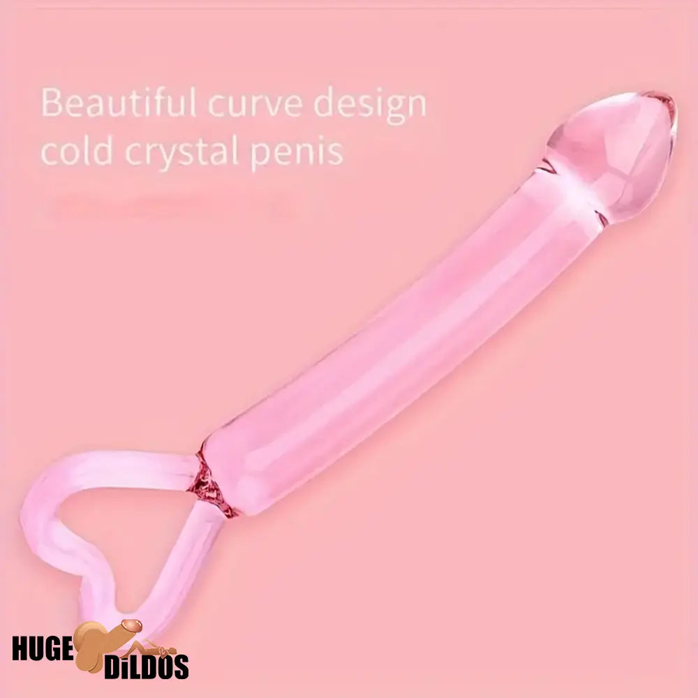 7.87in Clear Premium Unisex Glass Crystal Durable Dildo For Female Male
