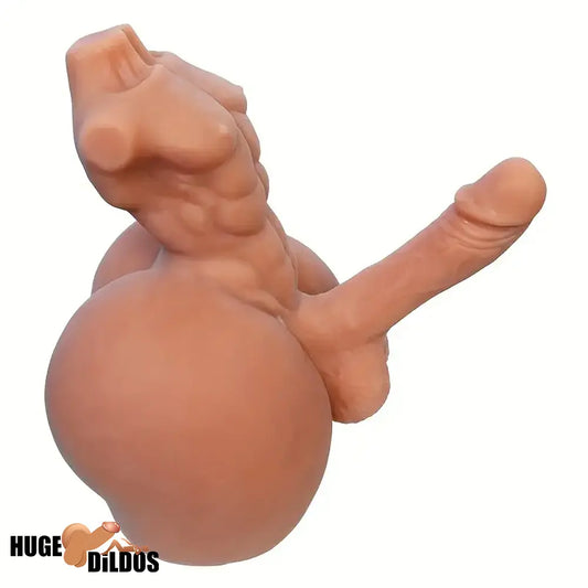 5.5in Premium Real Silicone Flexible Cock Dildo With 5.1lb BBW Sex Doll Torso