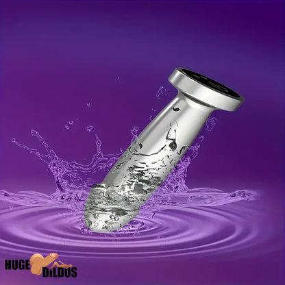 4.52in Stainless Steel Vibrating App Remote Control Dildo For Women Sex