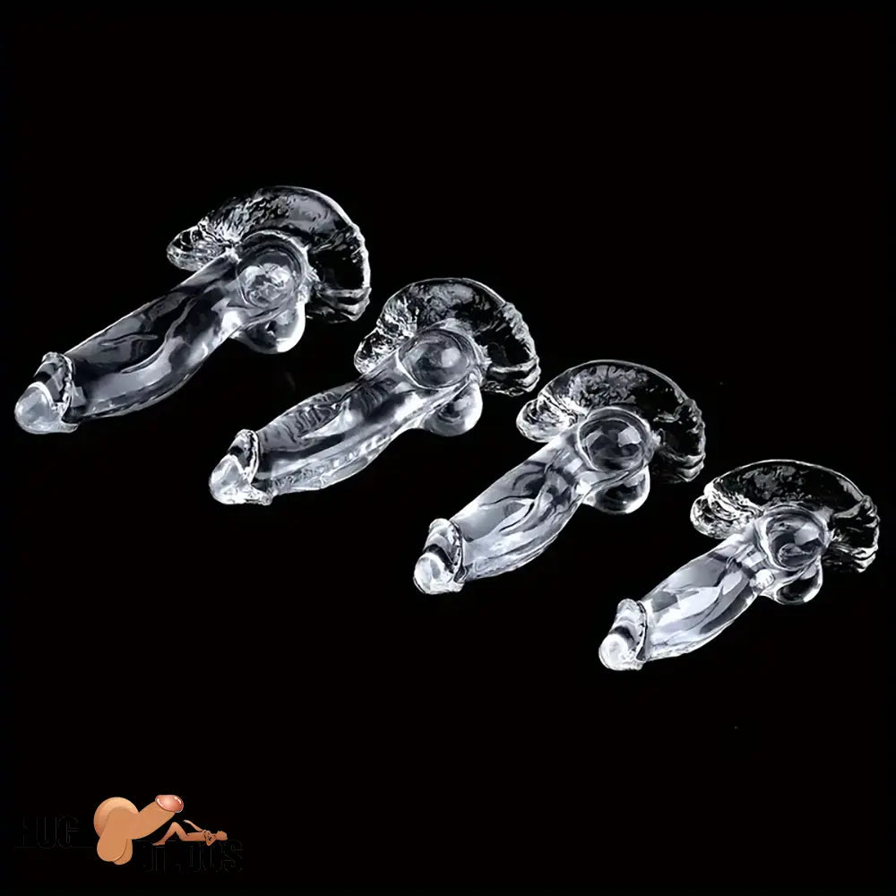 7.87in 8.86in 10.43in 11.22in Clear Soft Big Dildo For Women Indoor Sex Toy