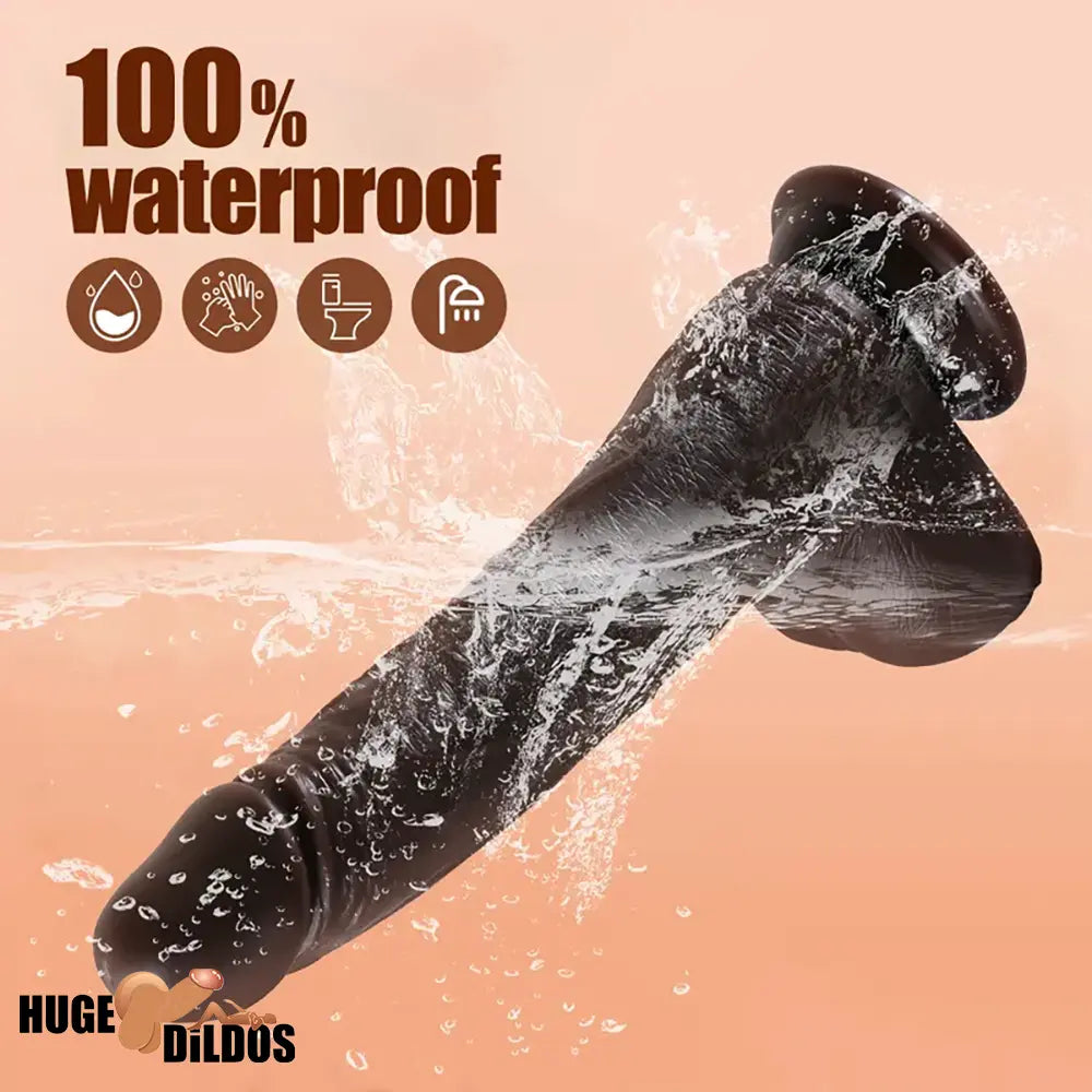 8.7in Soft Big Silicone Thrusting Rotating Heating Remote Electric Auto Dildo