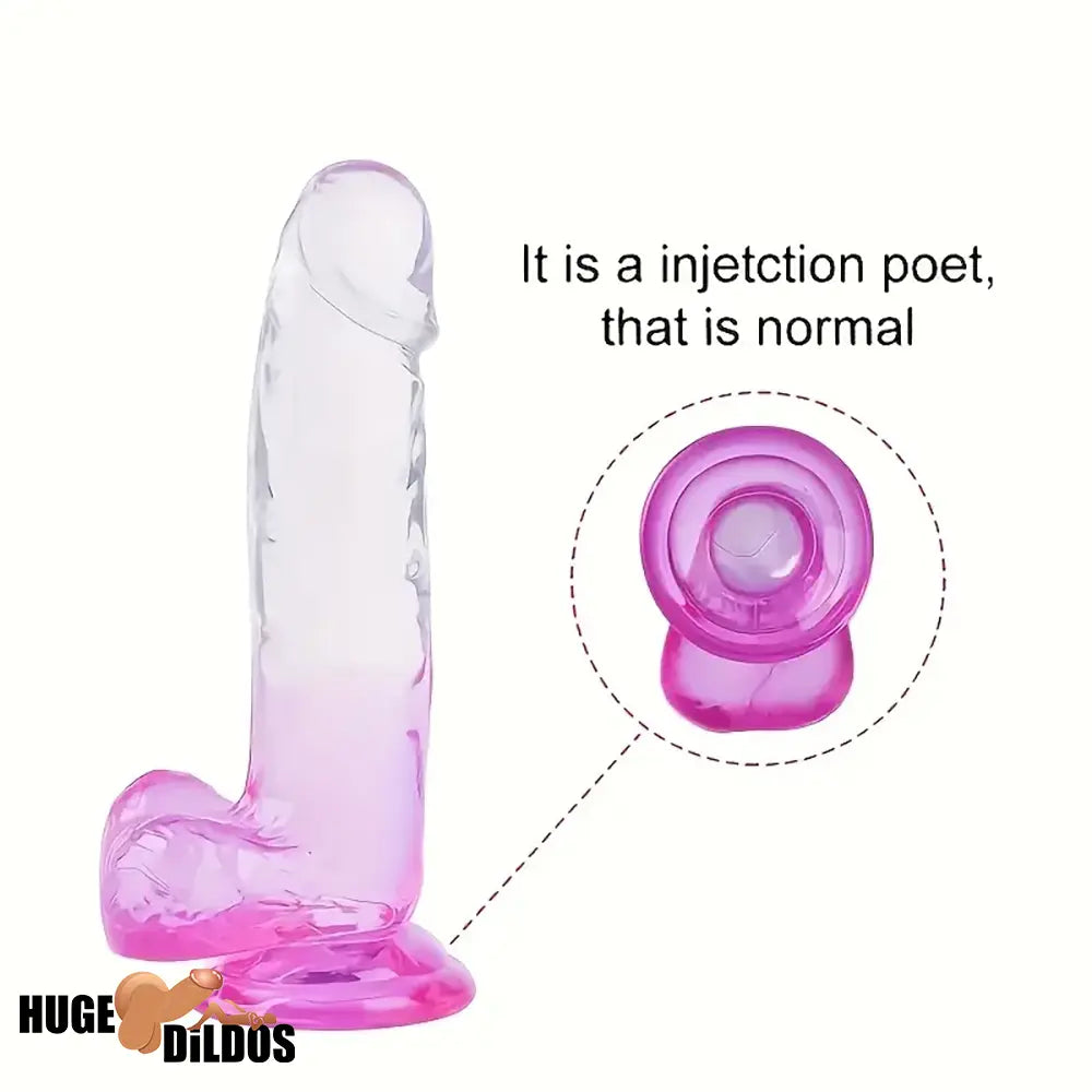7.87in Realistic Women Men Dildo For Clit Masturbation With Suction Cup