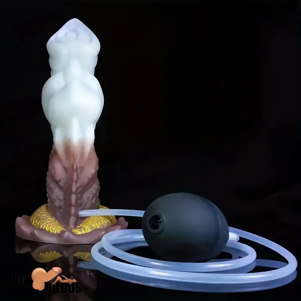 7.87in Lifelike Silicone Soft Monster Squirting Dildo For Anal Cock Expansion