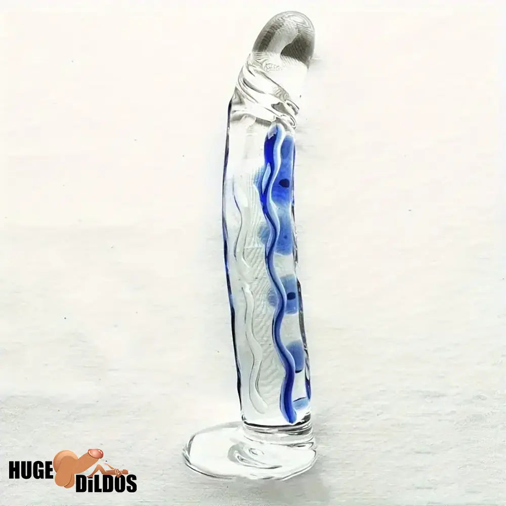 6.5in Premium Crystal Glass Dildo Sex Toy For Vagina Glass Cock Sex Toy