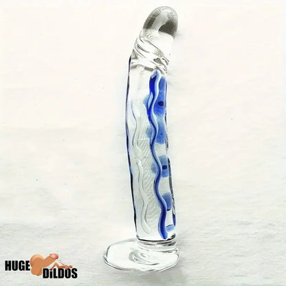6.5in Premium Crystal Glass Dildo Sex Toy For Vagina Glass Cock Sex Toy