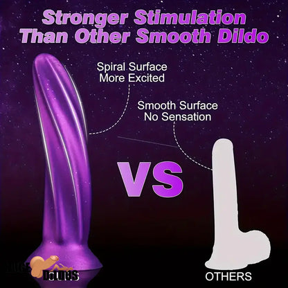6.69in Spiral Fantasy Silicone Soft Dildo For Women G Spot Love Play Sex Toy