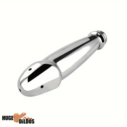 4.05in 4.92in Metal Enema Shower Dildo For Anal Vaginal Cleaner Cock Toy