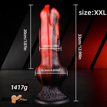 7.24in 7.51in 9.84in 10.62in 12.99in Animal Dog Useful Silicone Soft Knot Dildo