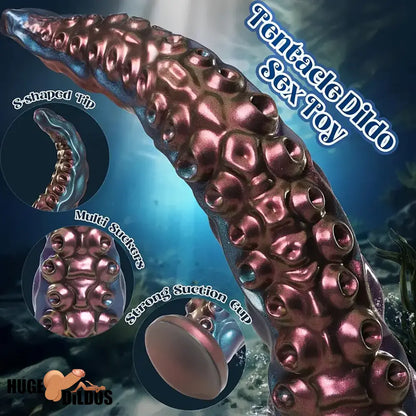 12.8in Tentacle Big Silicone Soft Dildo For G-Spot Anal Stimulation Orgasm