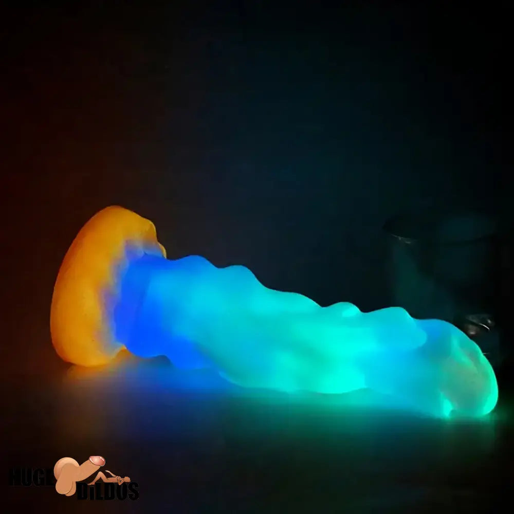 9.45in Silicone Soft Big Luminous Monster Dildo For G-spot Anal Stimulator