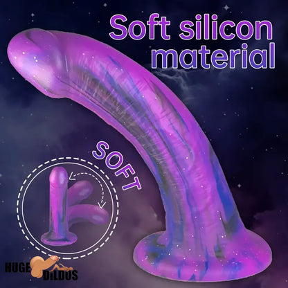 7.08in Silicone No Eggs Soft Dildo For Female Male Love Pleasure Love