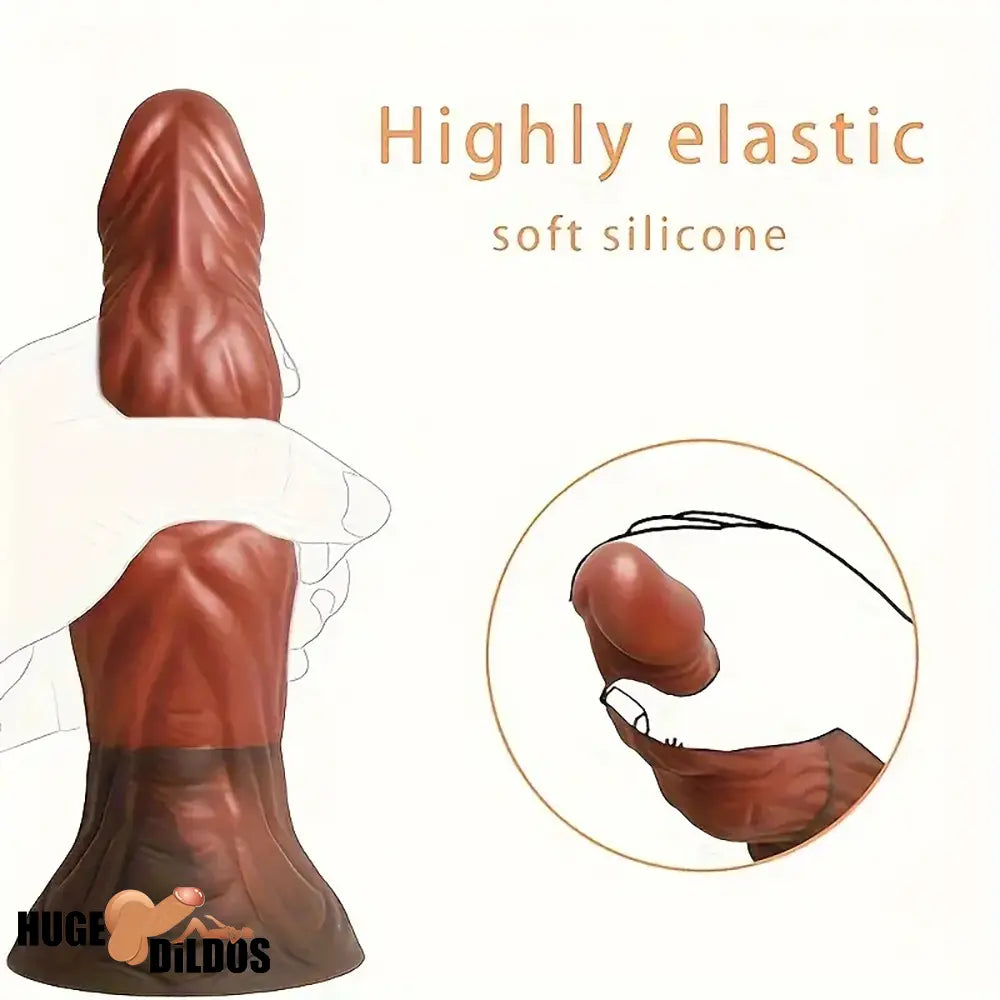 8.11in Soft Real Big Silicone Monster G Spot Dildo For Hands Free Game