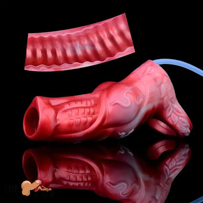 4.8in 5.59in Soft Liquid Silicone Monster Dildo Sleeve For Delay Time