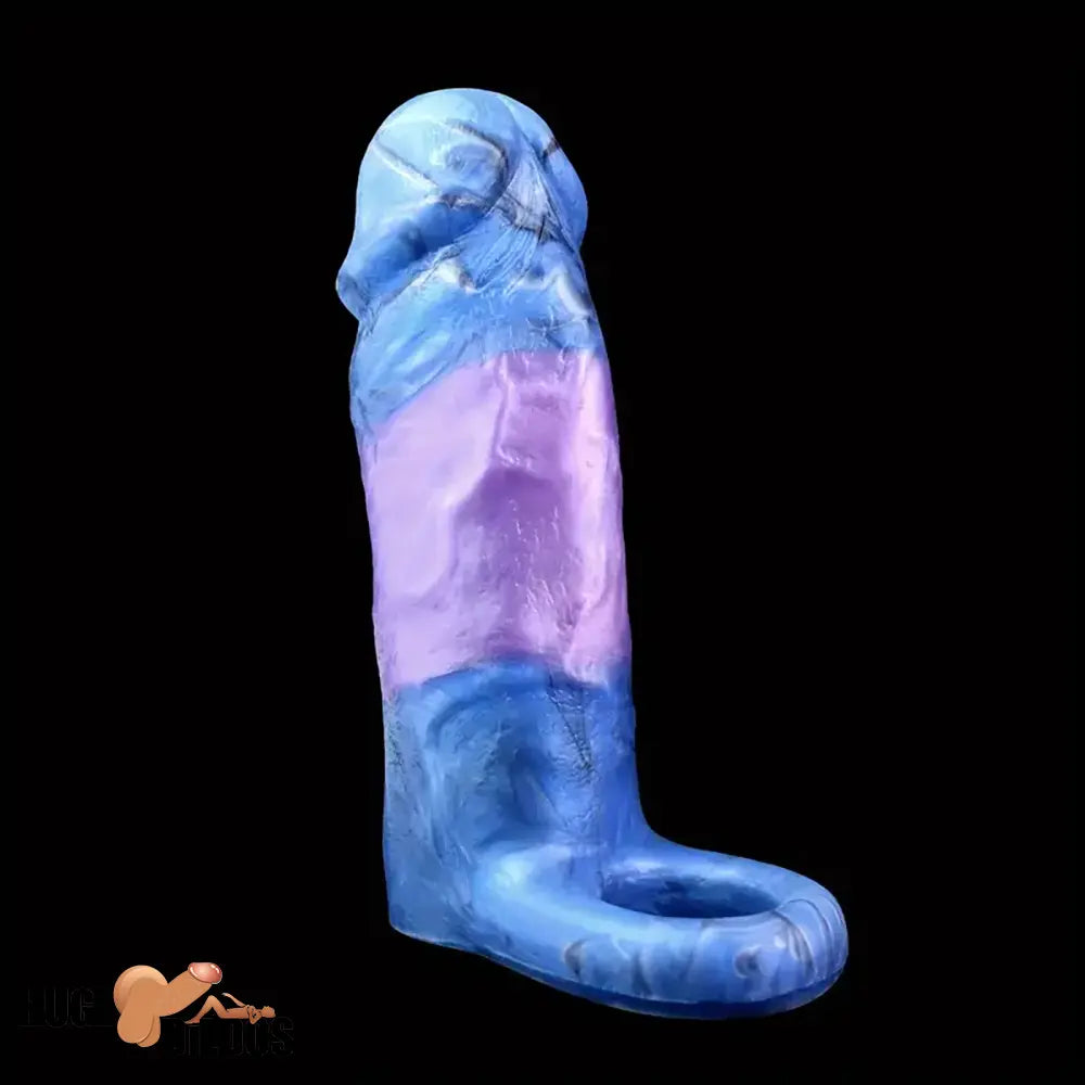 Multiple Lengths Fantasy Silicone Soft Dildo Sleeve With Anti-drop Ring