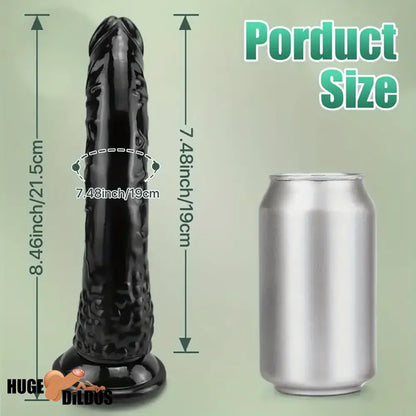 8.46in Realistic Big Black Lifelike Dildo For Men Ultimate Pleasure Indoor