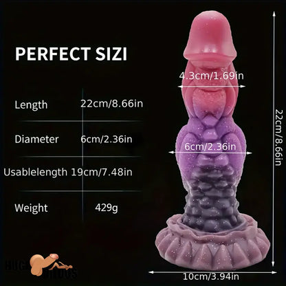 8.66in Silicone Soft Big Monster Dildo For Women Men Anal Advancers