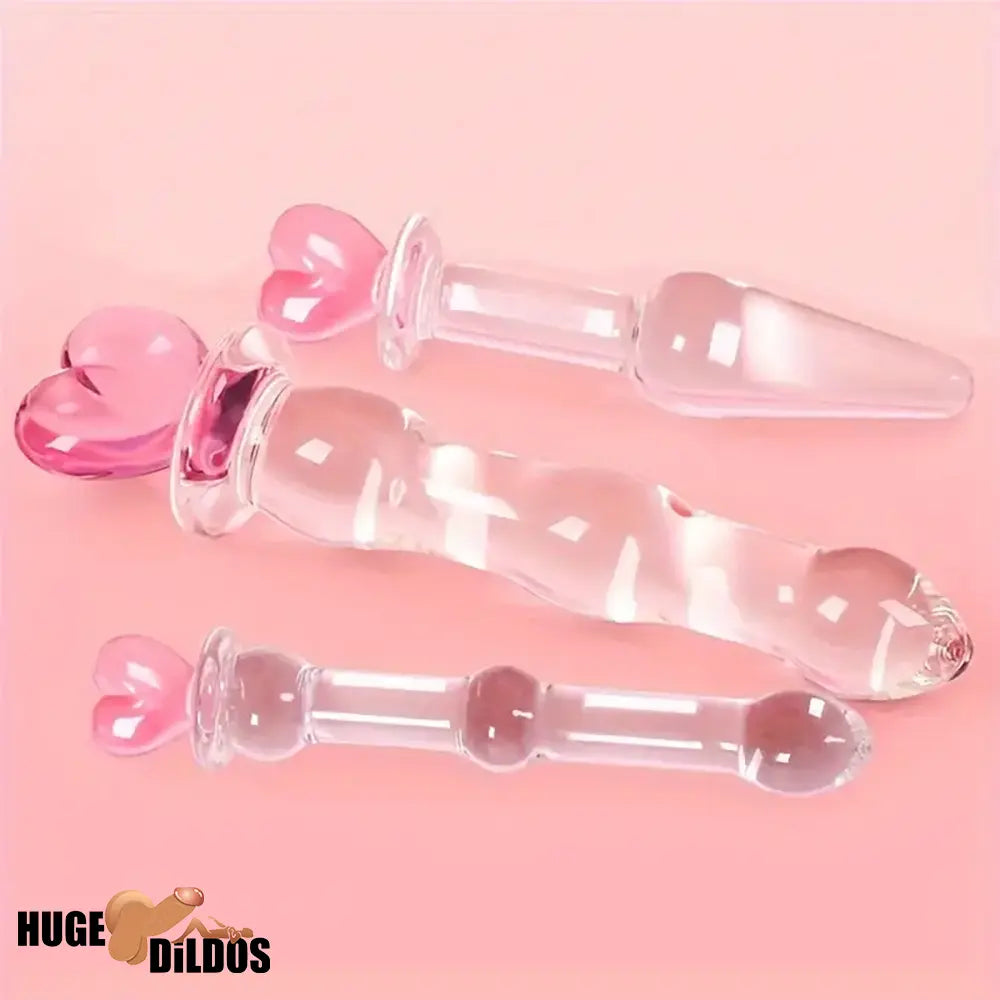 5.1in 6.5in 7.7in 7.9in Glass Crystal Durable Dildo For Female Sex Pleasure