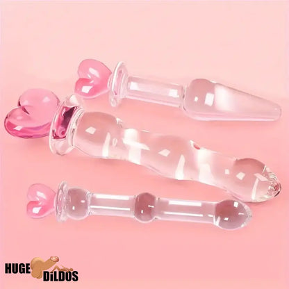 5.1in 6.5in 7.7in 7.9in Glass Crystal Durable Dildo For Female Sex Pleasure