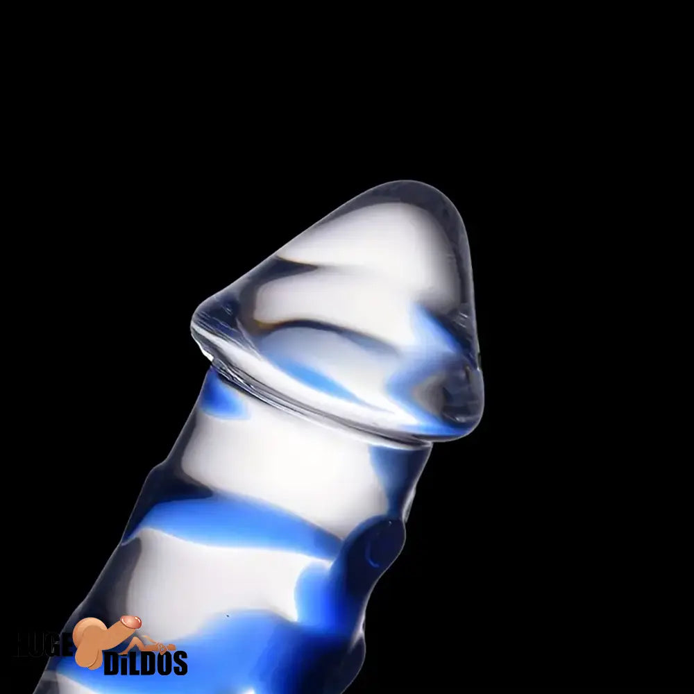 11.02in Clear Elegant Double Heads Glass Crystal Large Dildo For Sex Cock