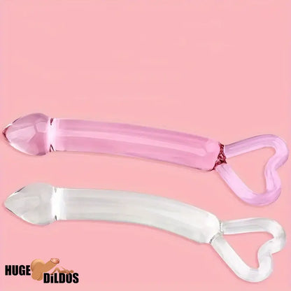 7.87in Clear Premium Unisex Glass Crystal Durable Dildo For Female Male