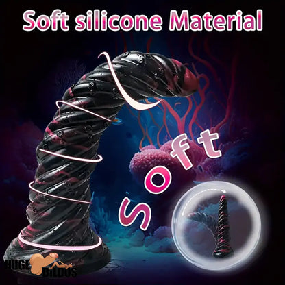 9.8in Fantasy Spiral Cock Dildo Butt Plug For Women G Spot Love Sex Clit