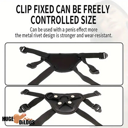 5.51in 6.69in 7.67in Premium Realistic Clear Strap On Harness Cock Dildo