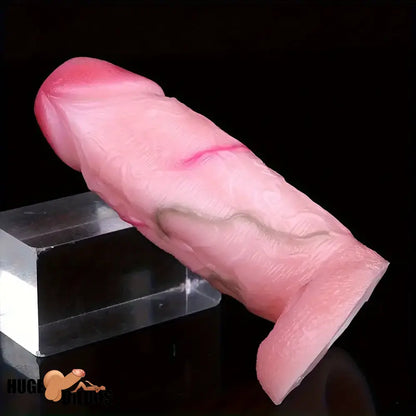 5.31in Silicone Soft Dildo Sleeve Flexible Penis Extender For Sex Time