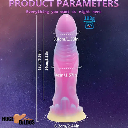 High-Quality Night-Glowing Liquid Silicone Fantasy Monster Luminous Dildo
